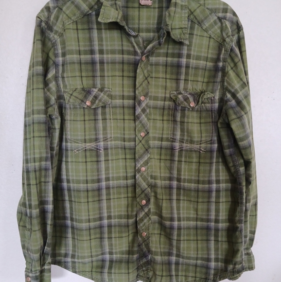 Vintage 90's pretty green Arizona pearl snap button up shirt - Picture 7 of 13